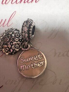 Authentic Pandora Sweet Mother Dangle Charm #791285CZ
